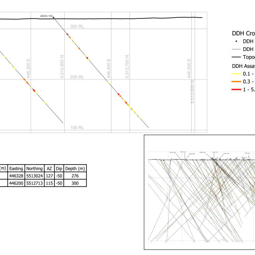 DDH CrossSection o fLBX25-101 and LBX23-102